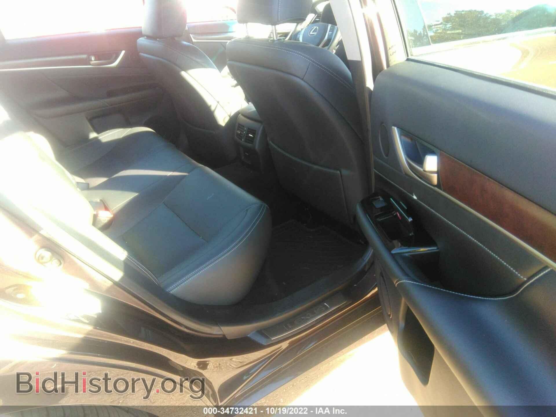 2013 LEXUS GS 350 - VIN: JTHCE1BL3D5007138 - Фото 8