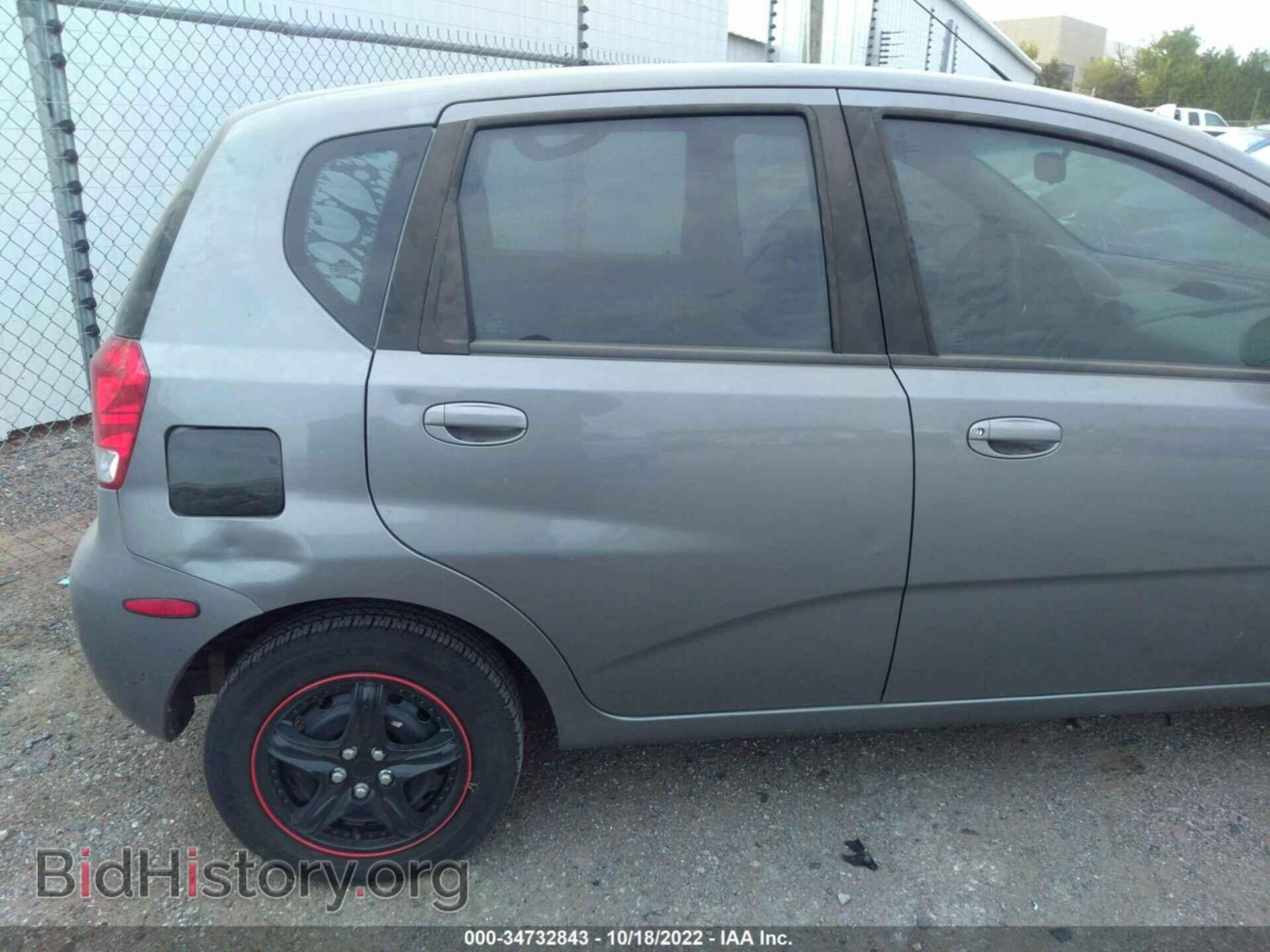 2007 CHEVROLET AVEO - VIN: KL1TD66697B692409 - Фото 6