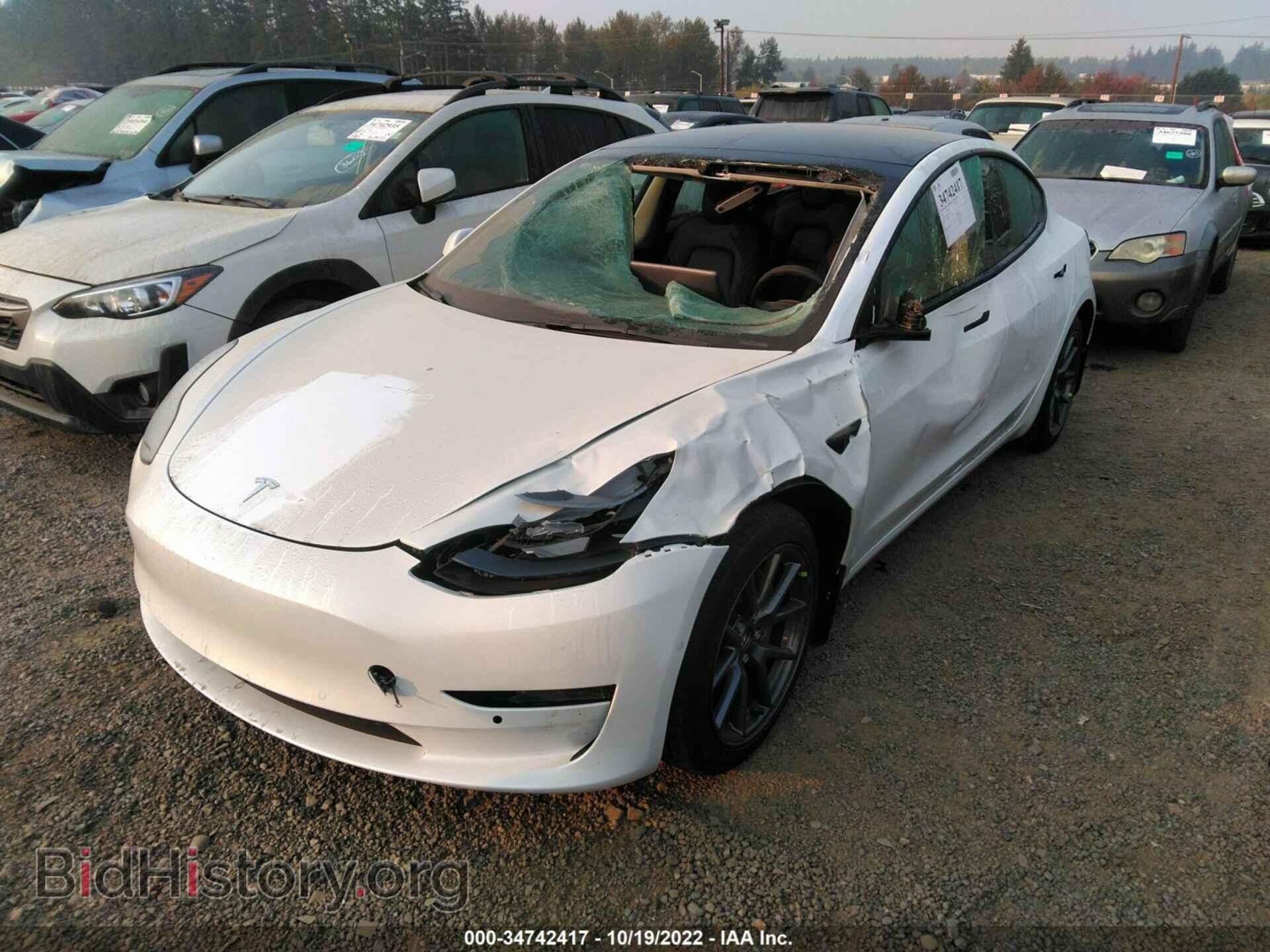 2022 TESLA MODEL 3 - VIN: 5YJ3E1EB3NF343621 - Photo 2
