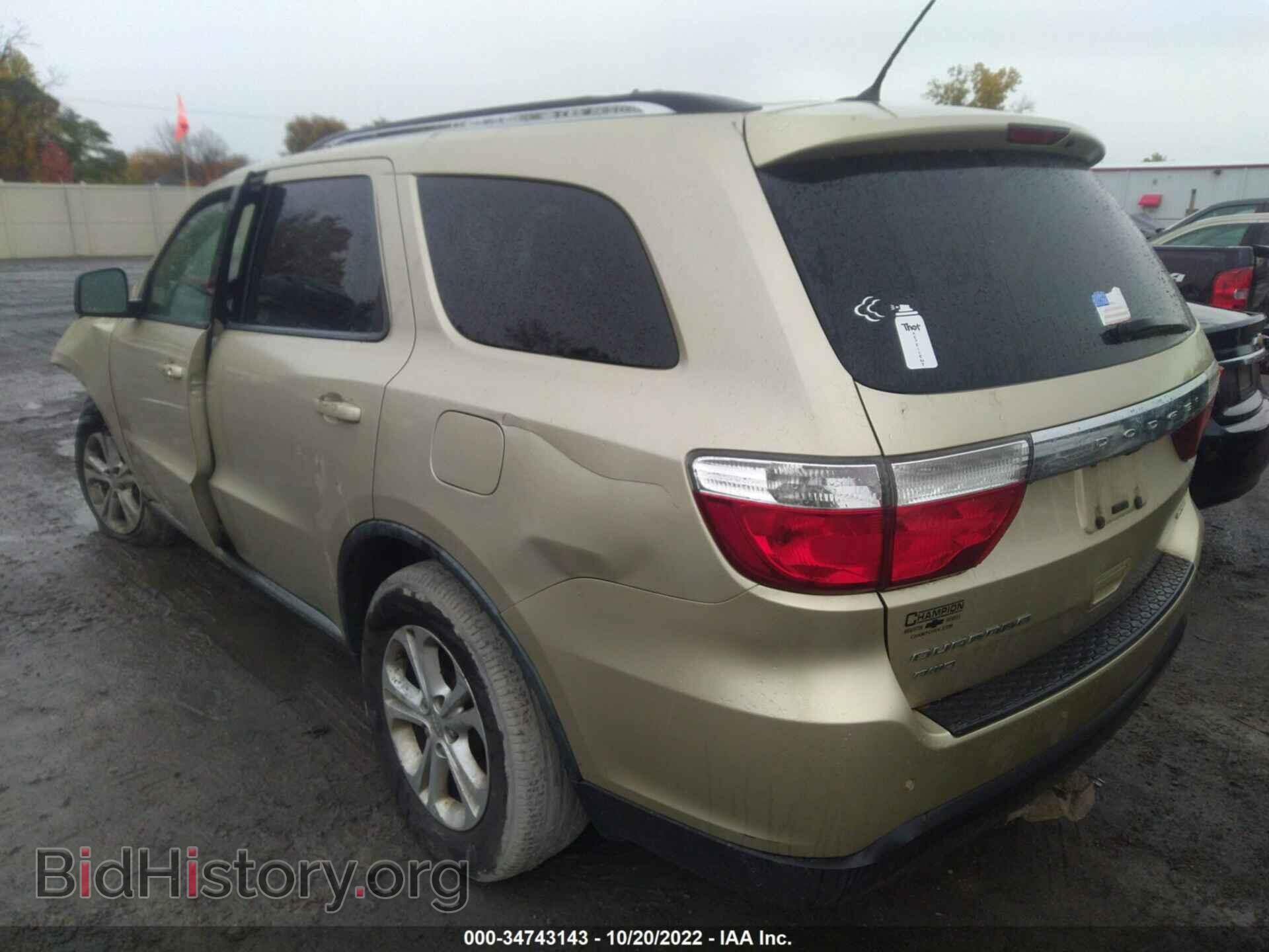 2012 DODGE DURANGO - VIN: 1C4RDJDG4CC182961 - Фото 3