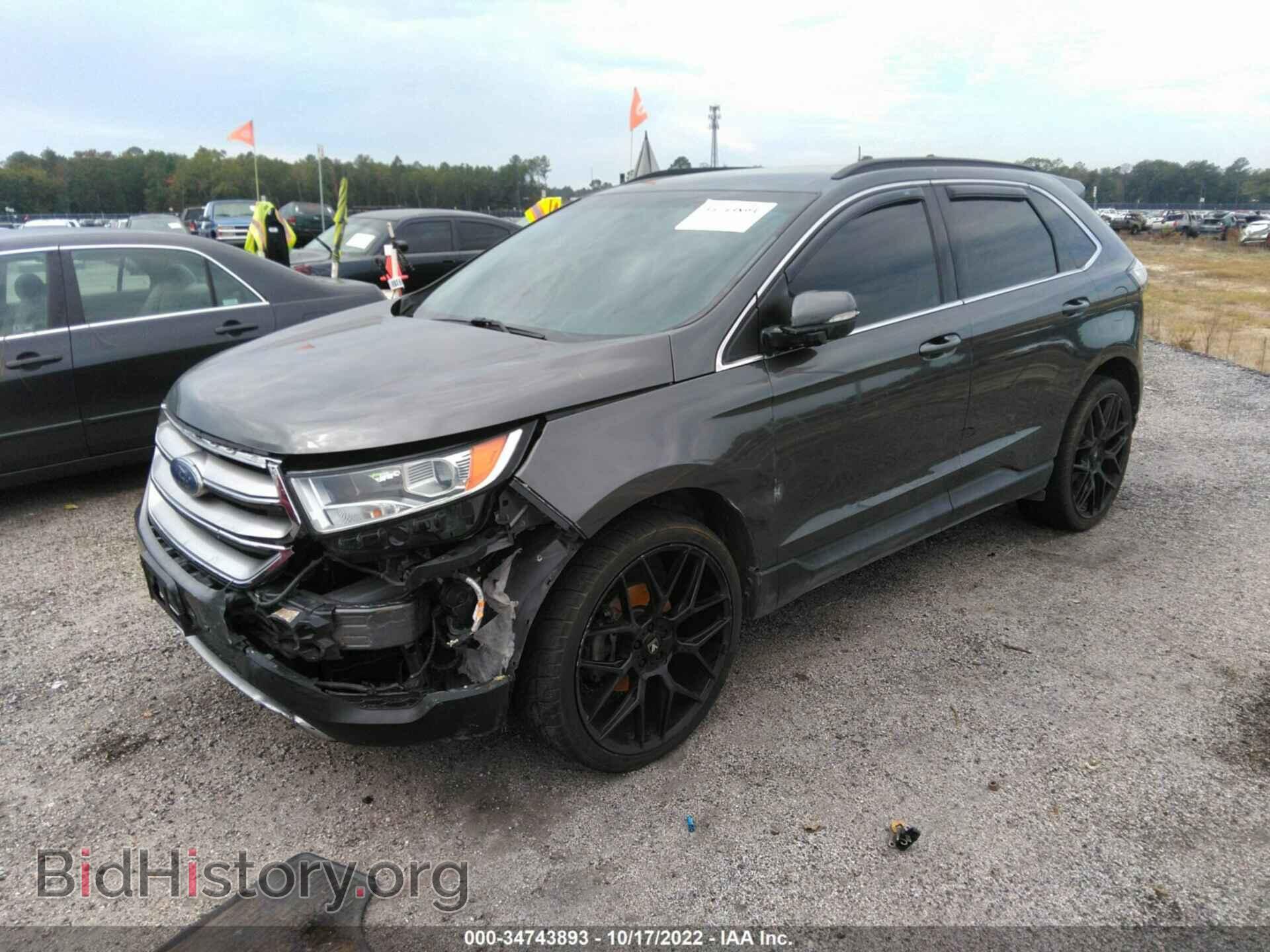 2015 FORD EDGE - VIN: 2FMTK3J88FBB96219 - Фото 2