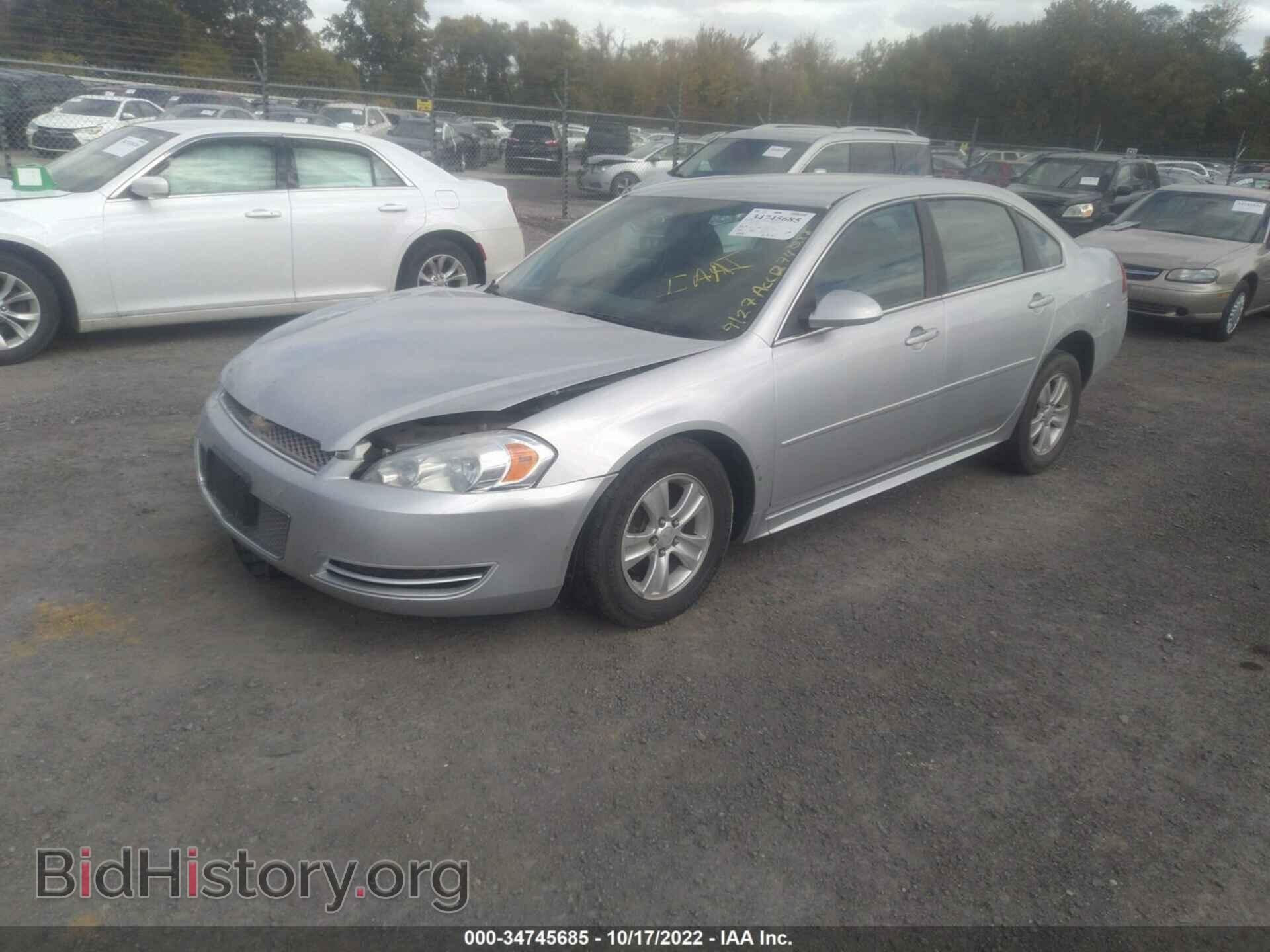 2012 CHEVROLET IMPALA - VIN: 2G1WF5E31C1274088 - Фото 2