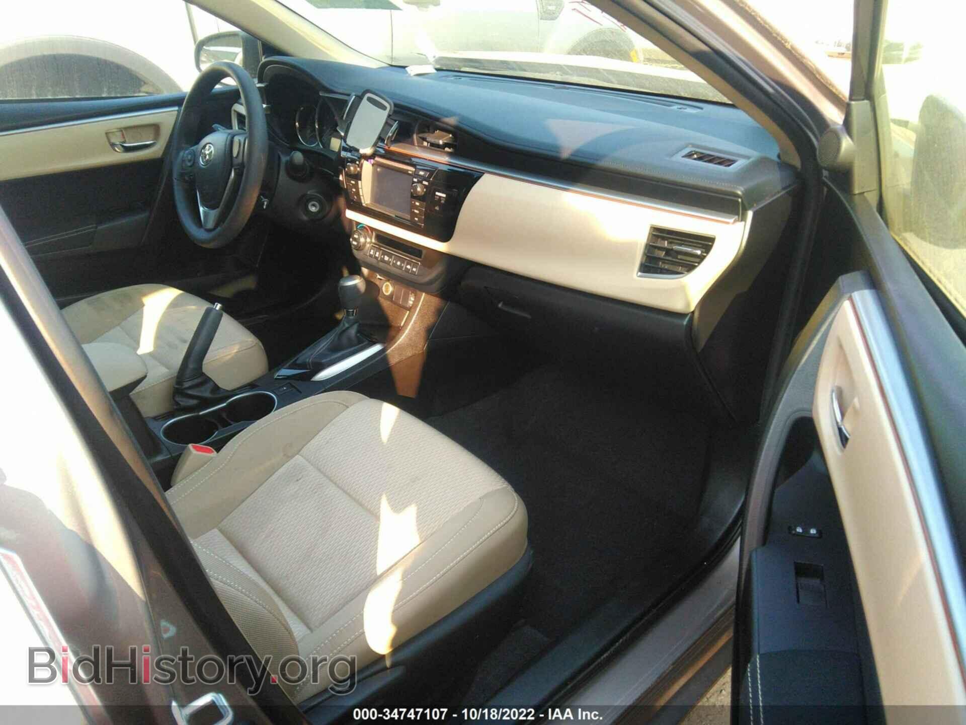 2014 TOYOTA COROLLA - VIN: 5YFBURHEXEP057546 - Фото 5