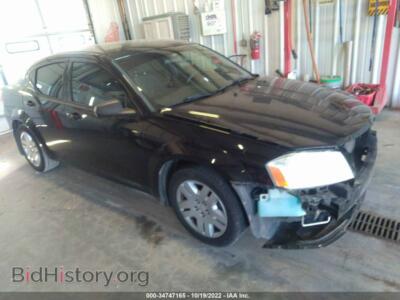 2013 Dodge AVENGER SE, черный — VIN 1C3CDZAB2DN628323, IAAI