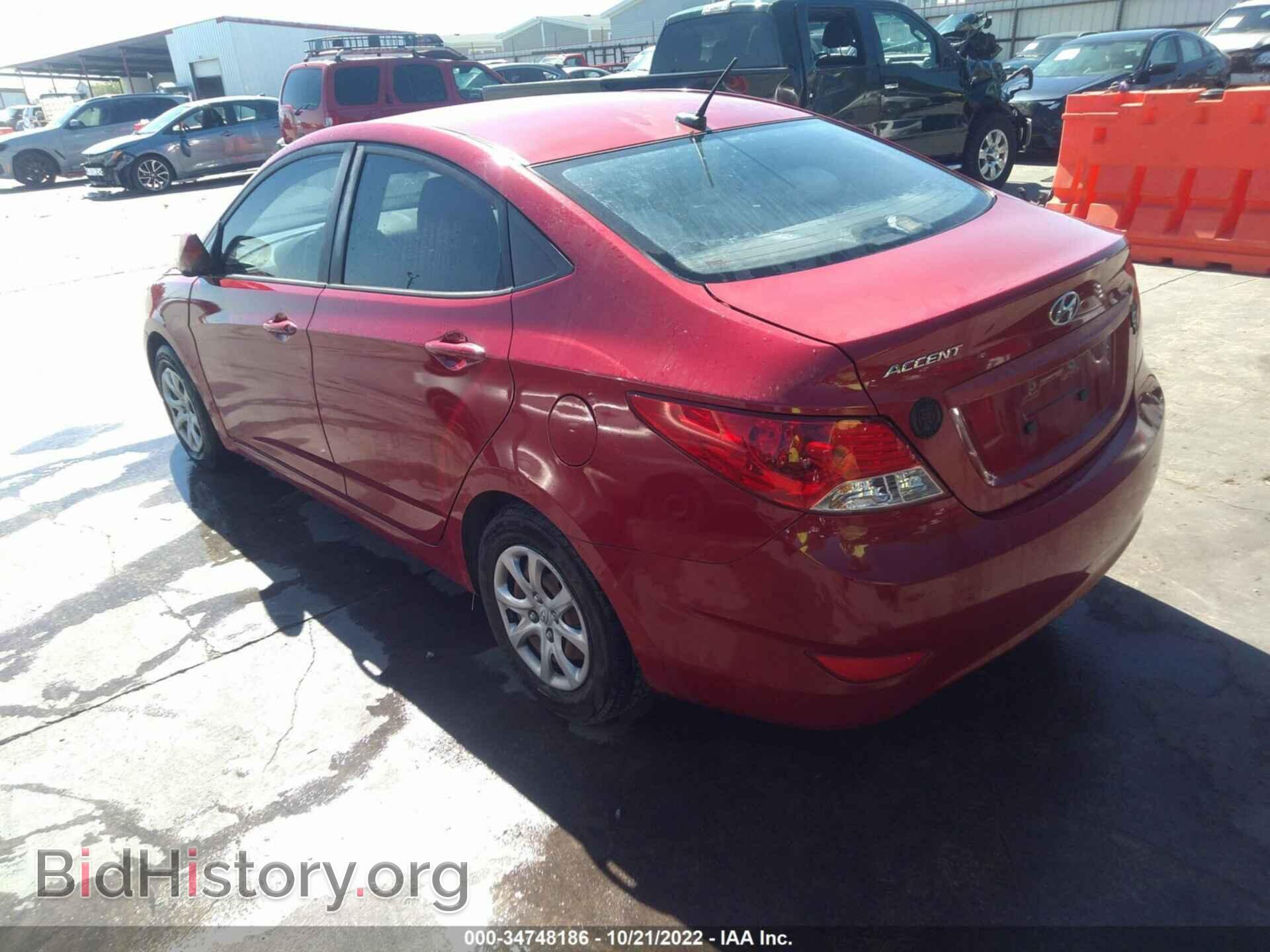 2012 HYUNDAI ACCENT - VIN: KMHCT4AE3CU212602 - Фото 3