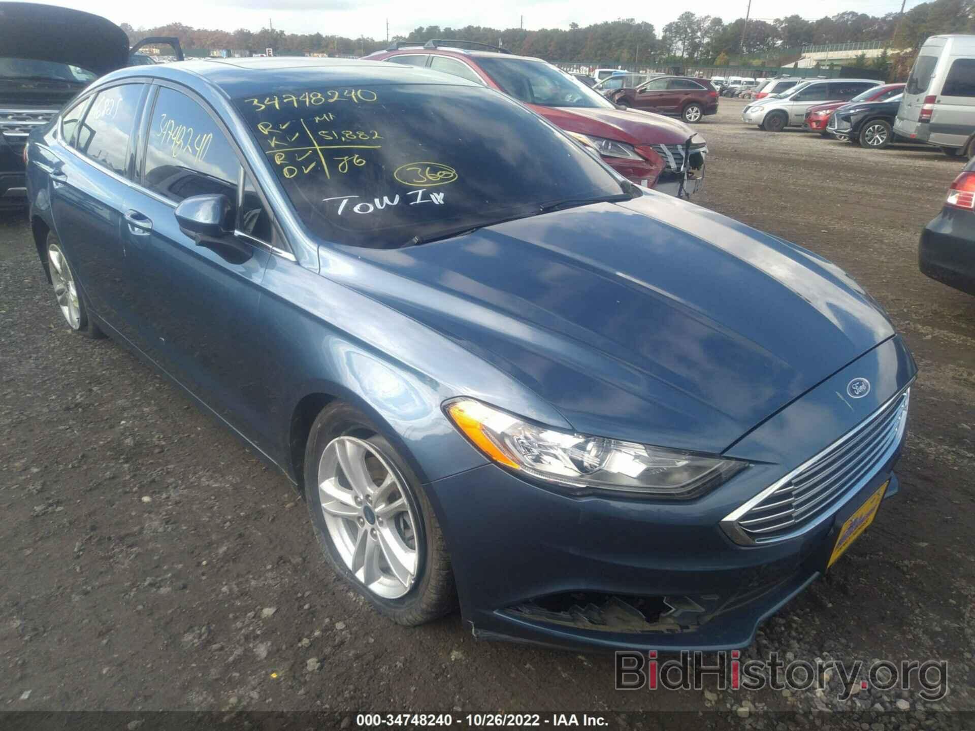 Photo 3FA6P0HD9JR255119 - FORD FUSION 2018