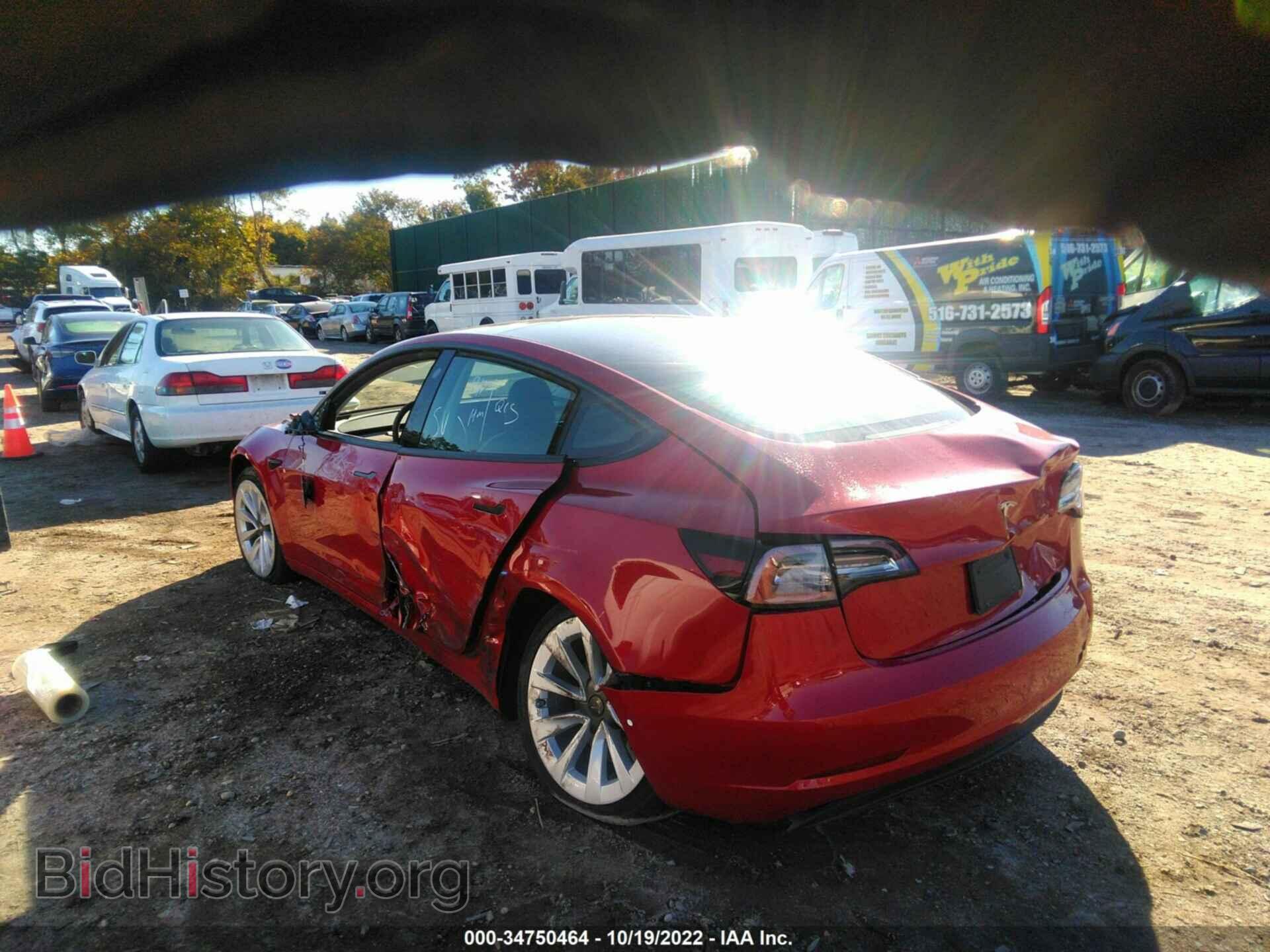 2022 TESLA MODEL 3 - VIN: 5YJ3E1EA5NF187279 - Фото 3