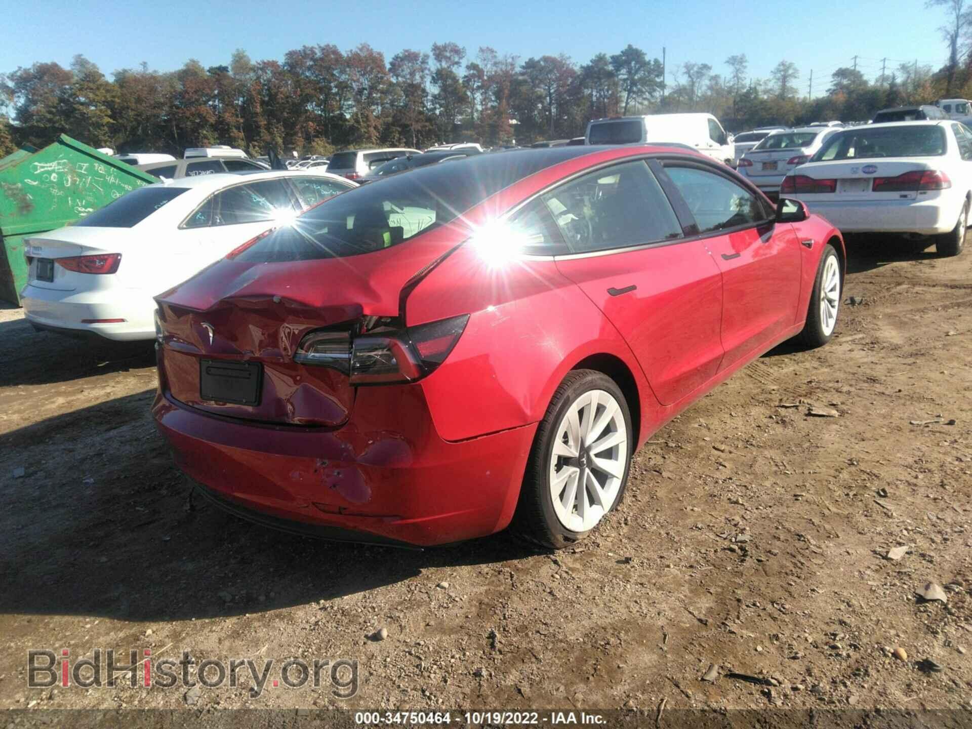 2022 TESLA MODEL 3 - VIN: 5YJ3E1EA5NF187279 - Фото 4