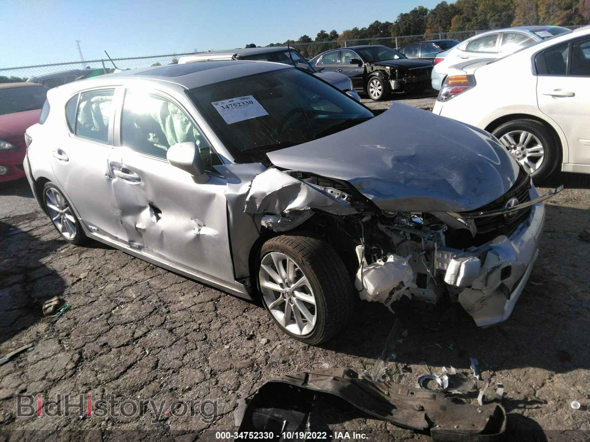 Photo JTHKD5BHXC2051168 - LEXUS CT 200H 2012