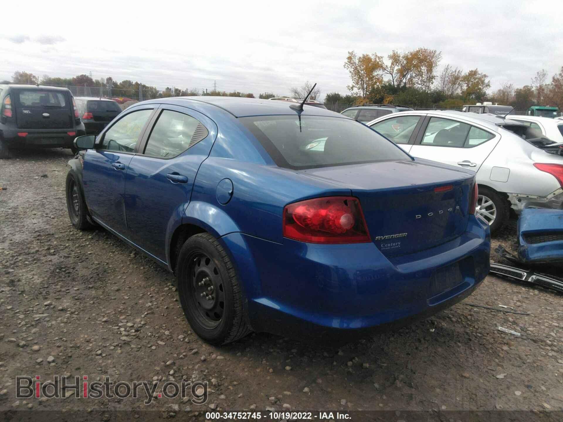 2014 DODGE AVENGER - VIN: 1C3CDZAB7EN160476 - Фото 3