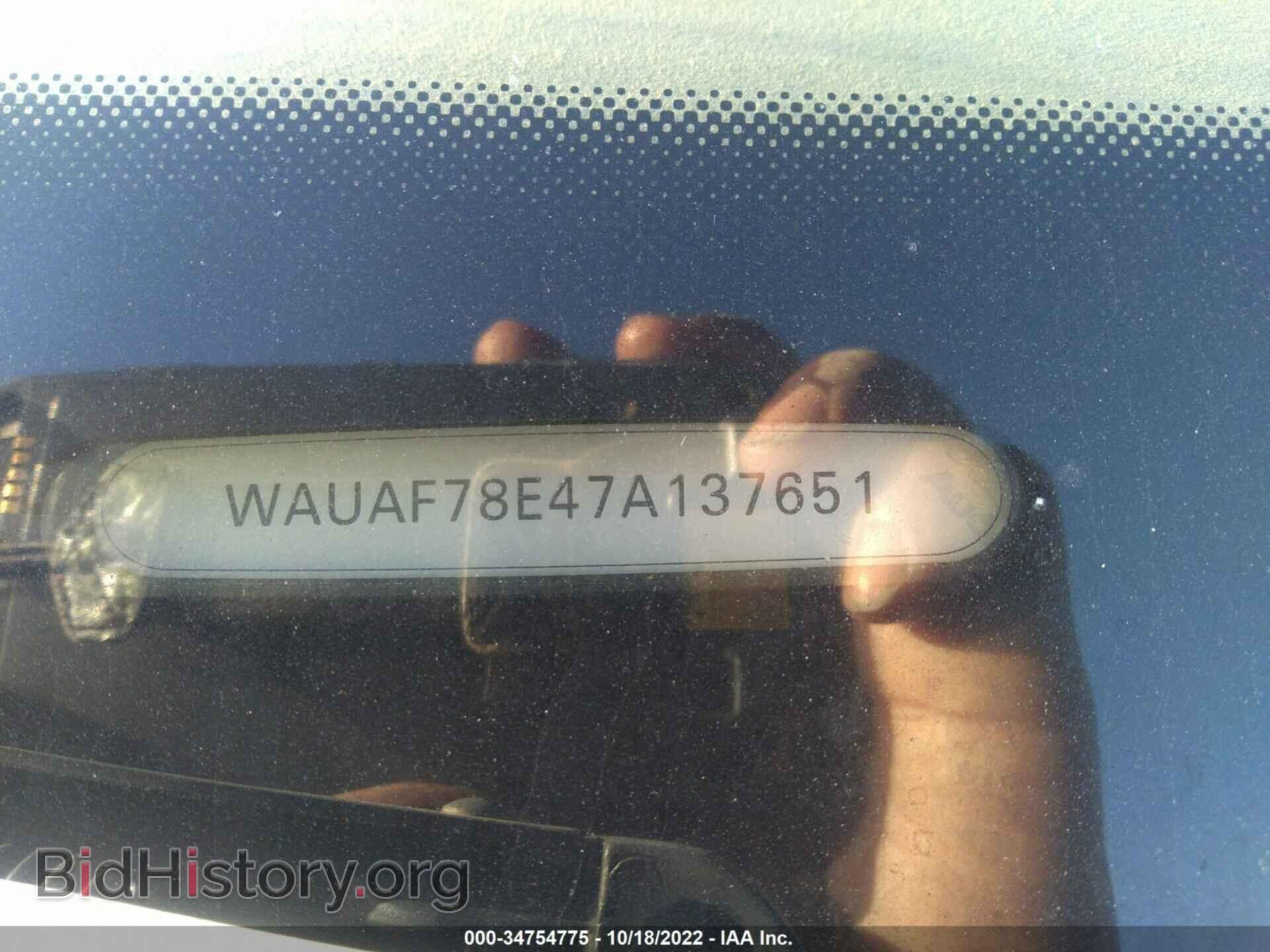 2007 AUDI A4 - VIN: WAUAF78E47A137651 - Фото 9