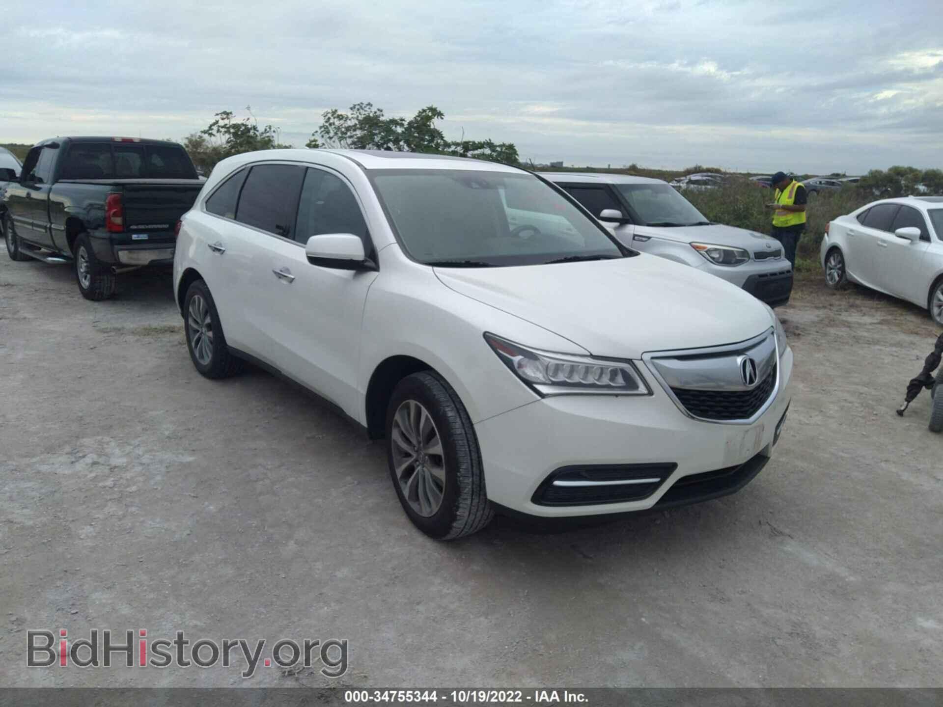 Фотография 5FRYD4H46FB016282 - ACURA MDX 2015
