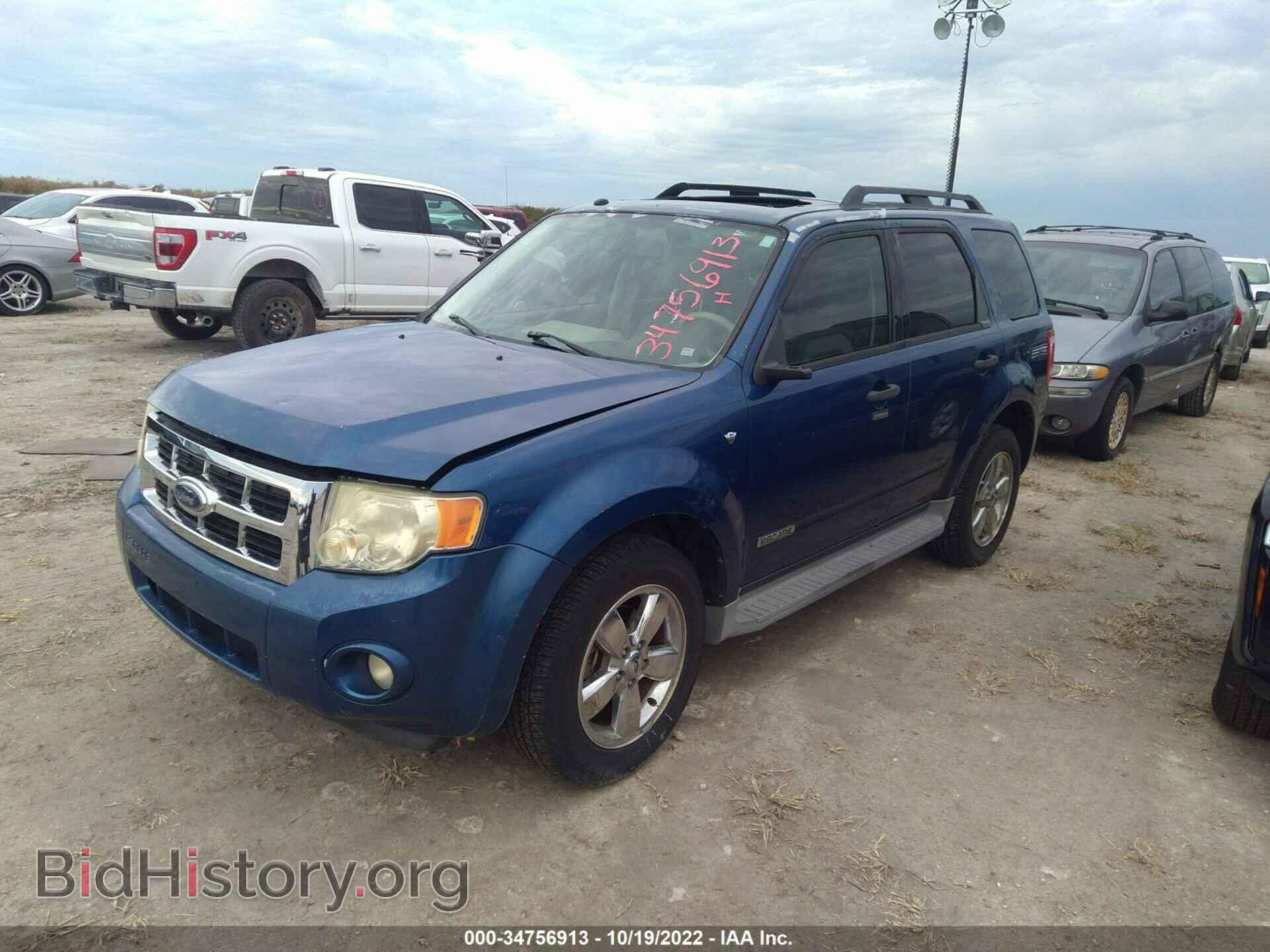 2008 FORD ESCAPE - VIN: 1FMCU03128KD67886 - Фото 2