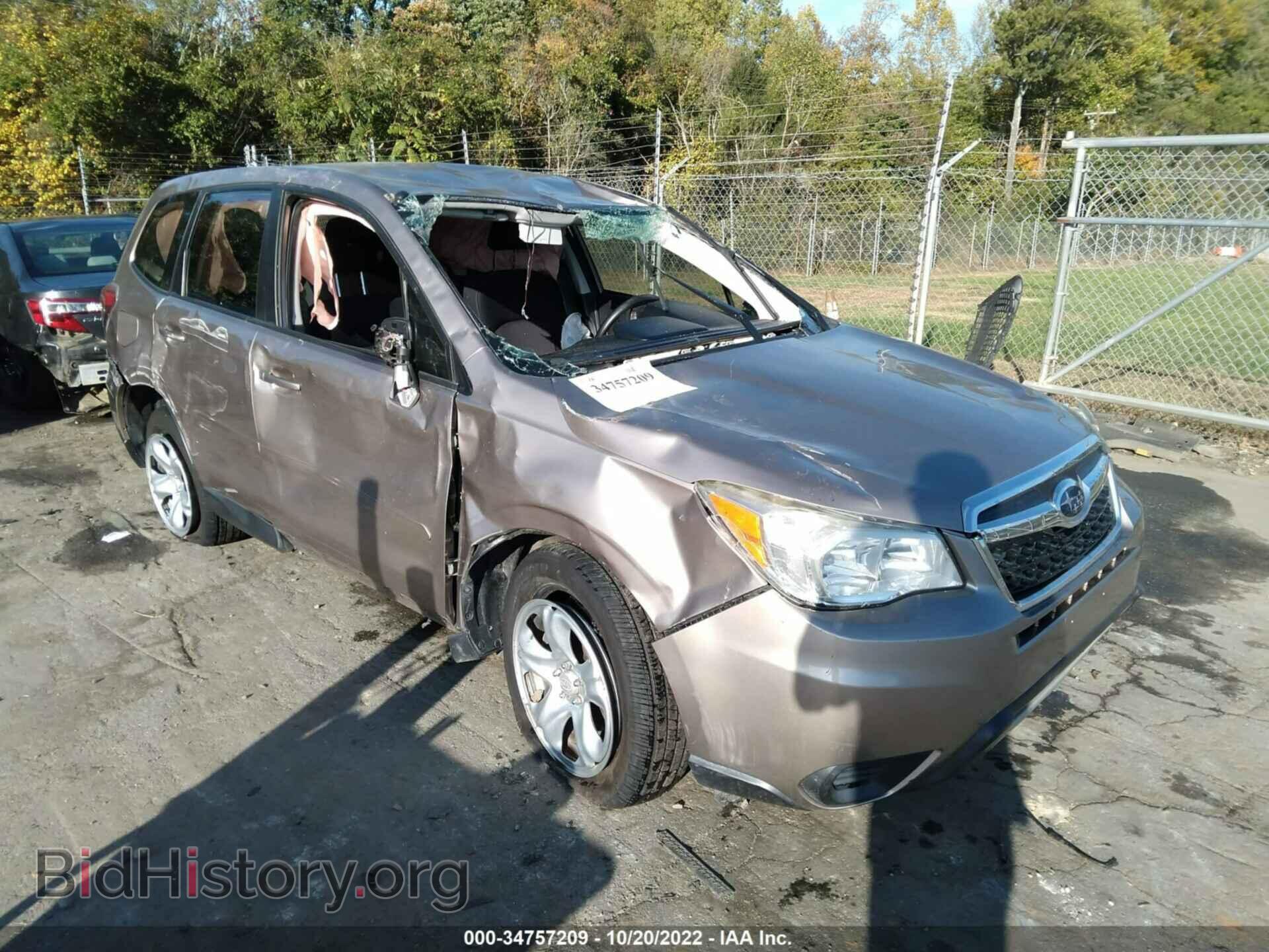 Photo JF2SJAAC8FH444016 - SUBARU FORESTER 2015