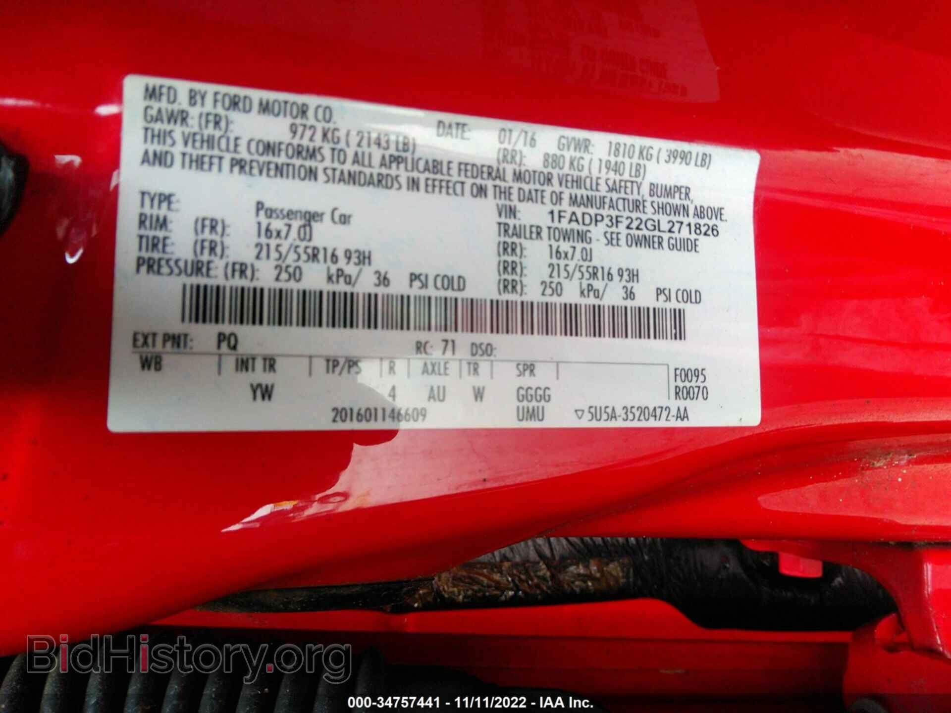 2016 FORD FOCUS - VIN: 1FADP3F22GL271826 - Photo 9