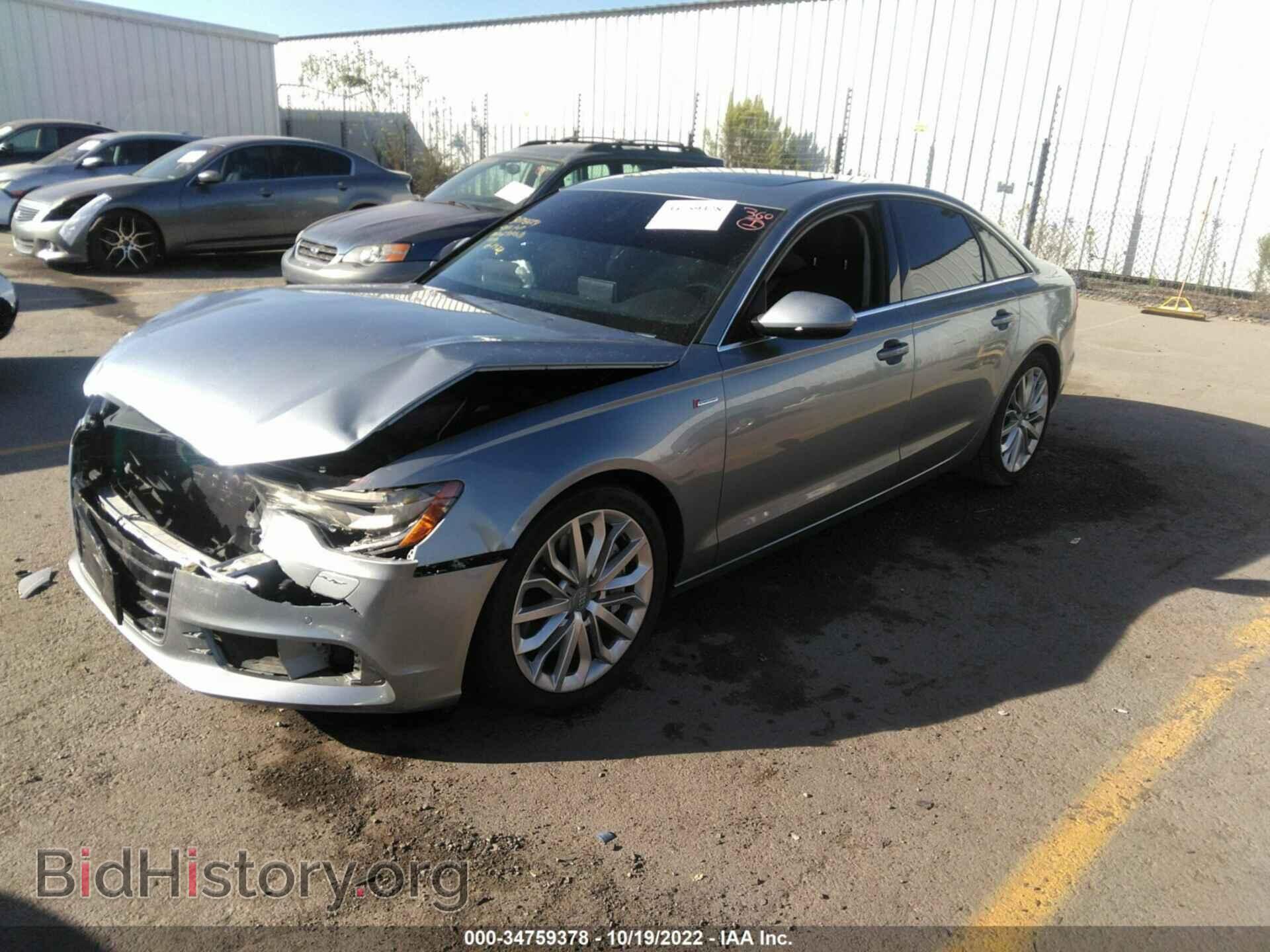 2012 AUDI A6 - VIN: WAUGGAFC6CN155366 - Фото 2
