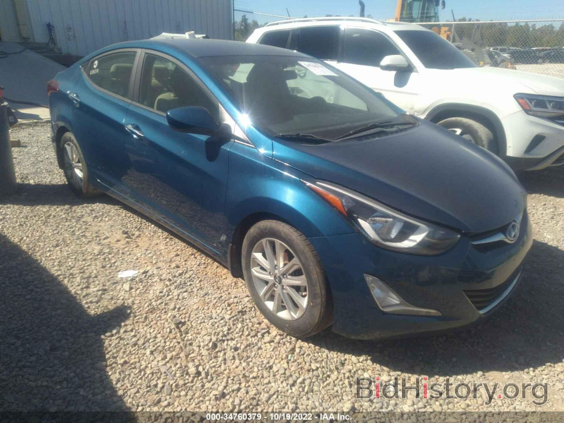 Photo KMHDH4AE6FU451765 - HYUNDAI ELANTRA 2015