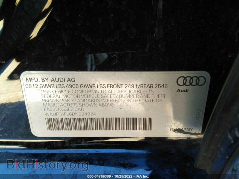 2013 Audi A4 (VIN WAUFFAFL6DN024924) — photo 9 of 15