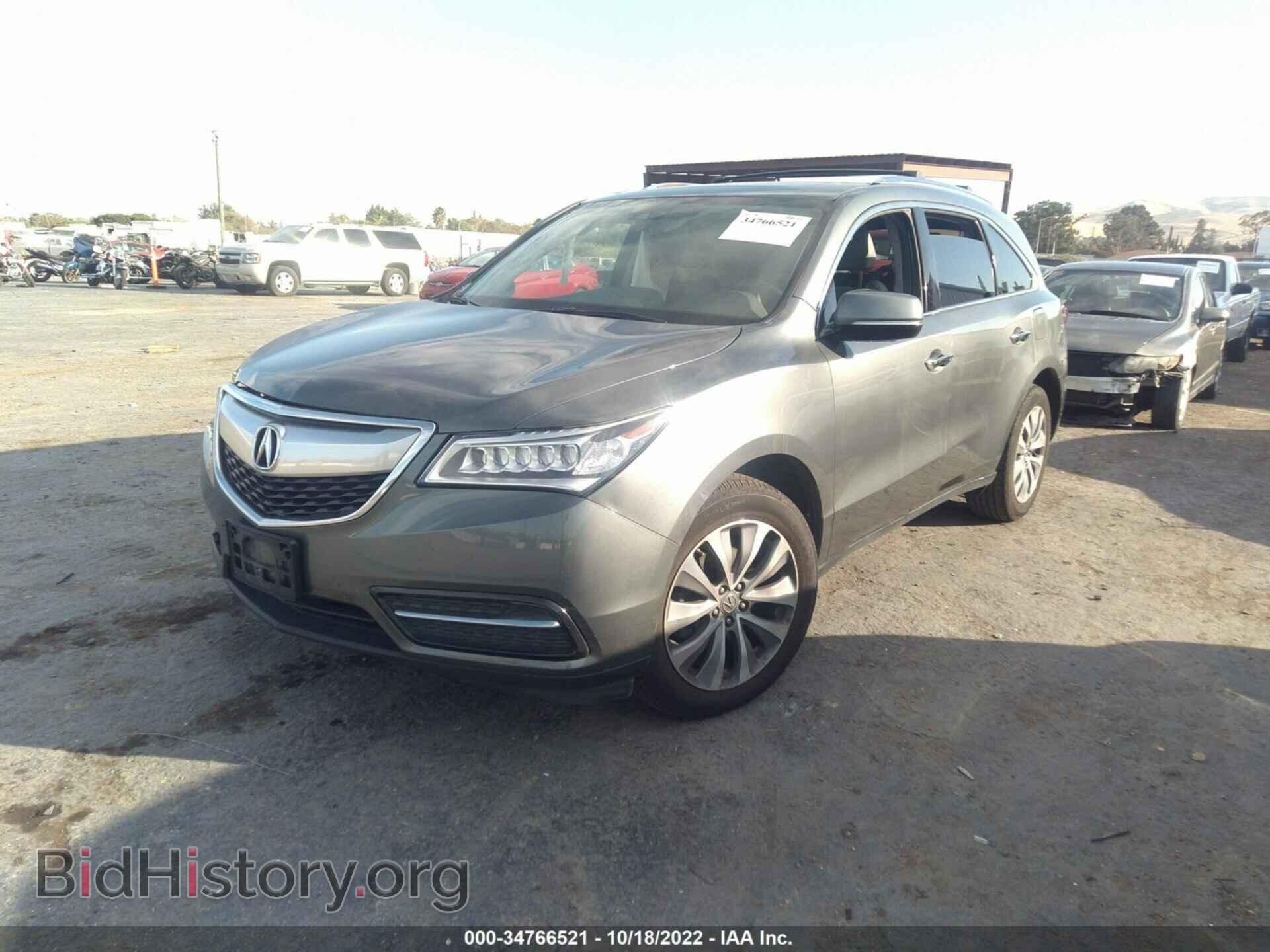 2014 ACURA MDX - VIN: 5FRYD4H44EB023911 - Фото 2