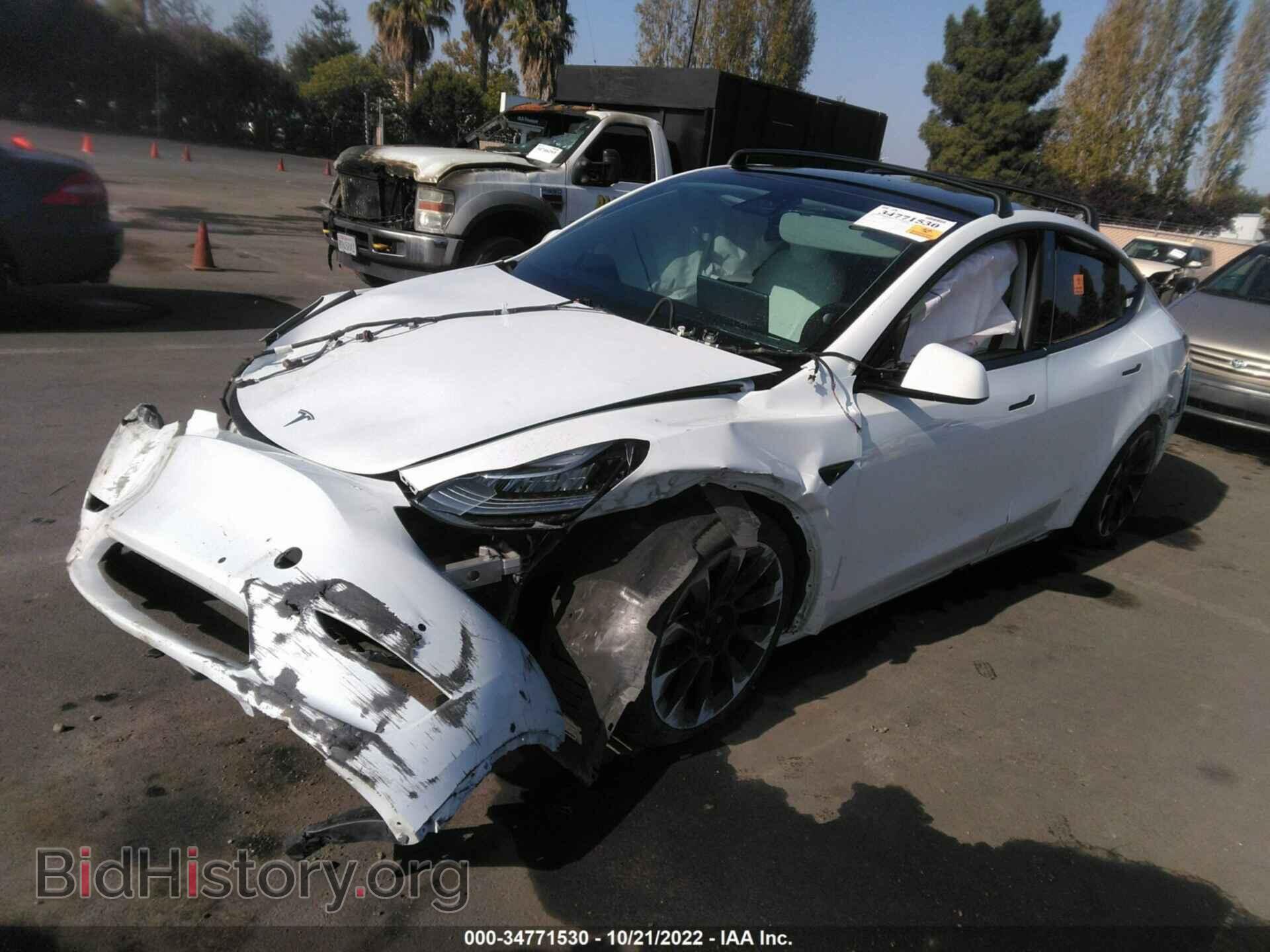 2021 TESLA MODEL Y - VIN: 5YJYGAEE8MF267810 - Photo 2