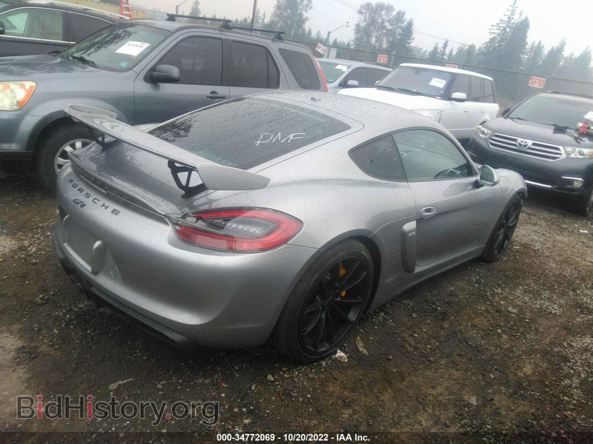 2016 PORSCHE CAYMAN - VIN: WP0AC2A81GK197576 - Фото 4