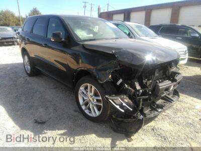 2022 Dodge DURANGO GT Plus, черный — VIN 1C4RDJDG7NC103656, IAAI