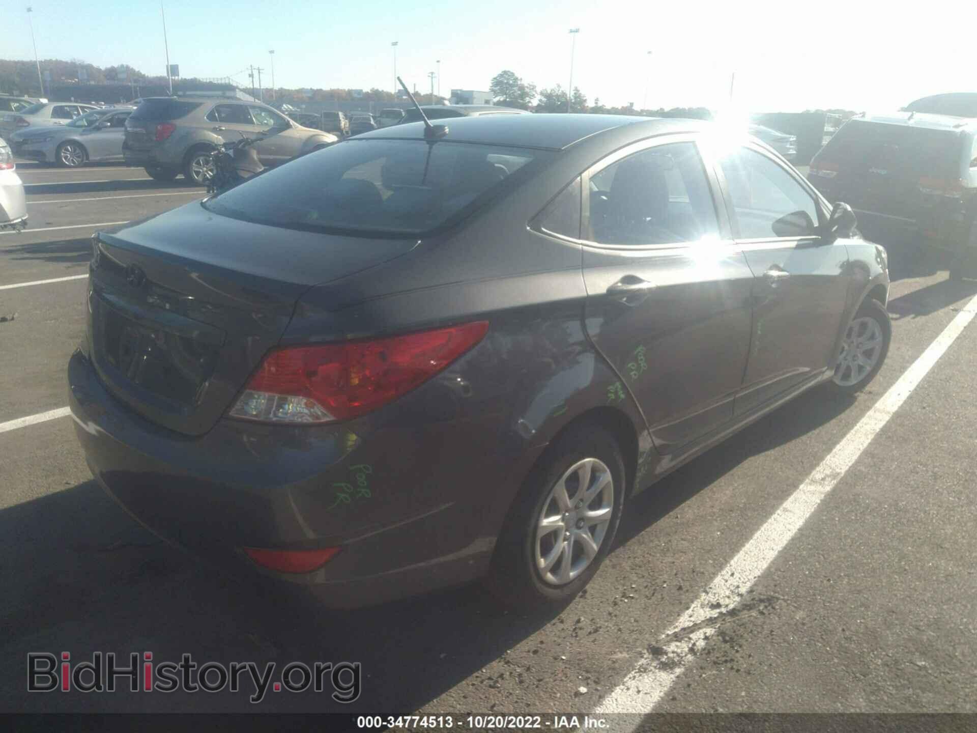 2012 HYUNDAI ACCENT - VIN: KMHCT4AE3CU216875 - Фото 4
