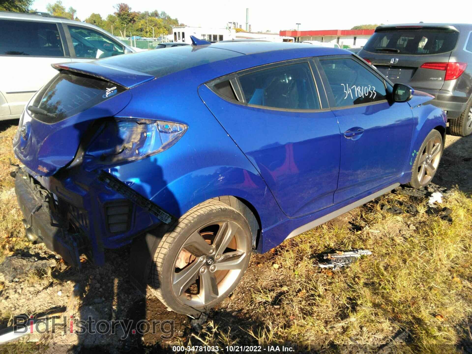2013 HYUNDAI VELOSTER - VIN: KMHTC6AE1DU170735 - Фото 4