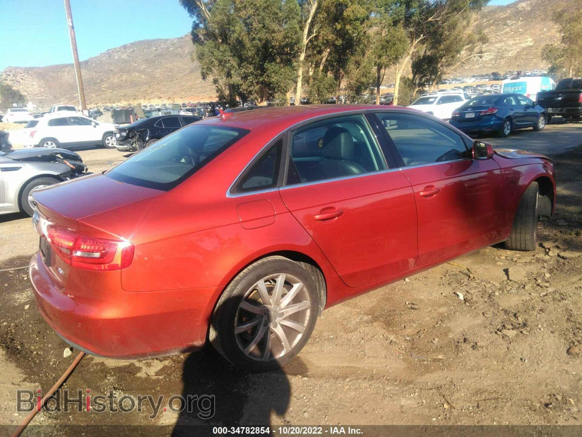 2013 AUDI A4 - VIN: WAUEFAFL4DN041412 - Фото 4