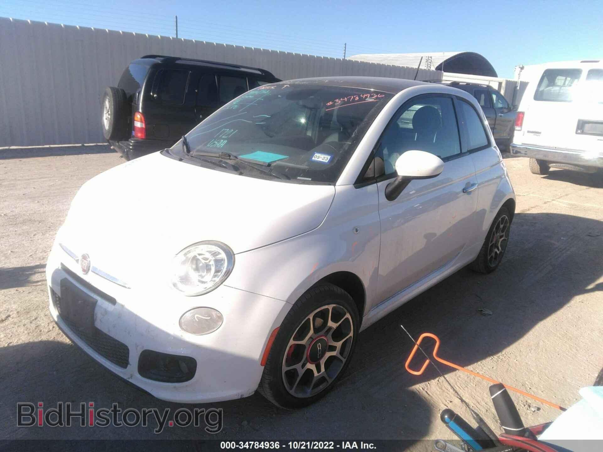 2015 FIAT 500 - VIN: 3C3CFFBR8FT753687 - Фото 2