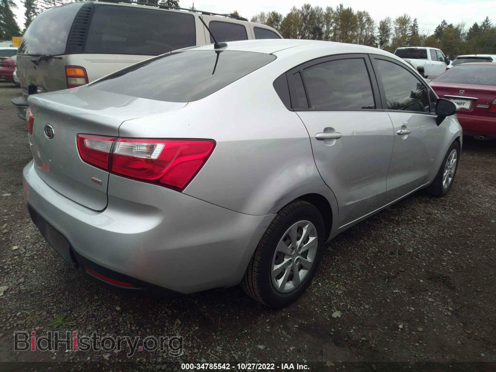 2012 KIA RIO - VIN: KNADM4A35C6052907 - Фото 4