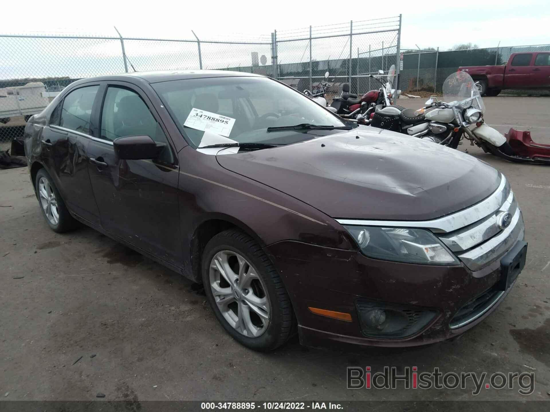 Photo 3FAHP0HA6CR164780 - FORD FUSION 2012