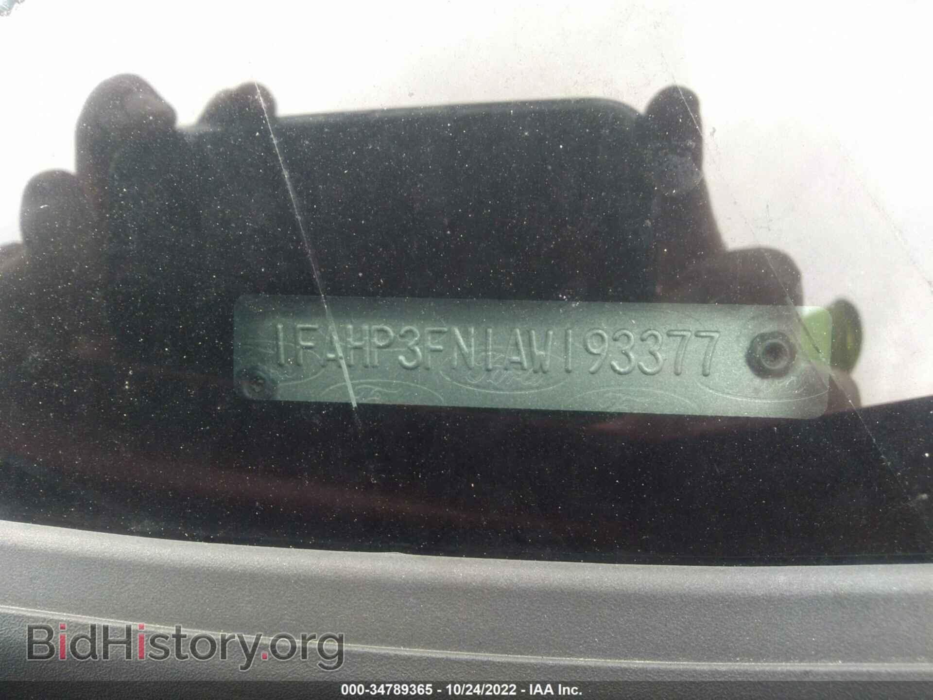 2010 FORD FOCUS - VIN: 1FAHP3FN1AW193377 - Фото 9