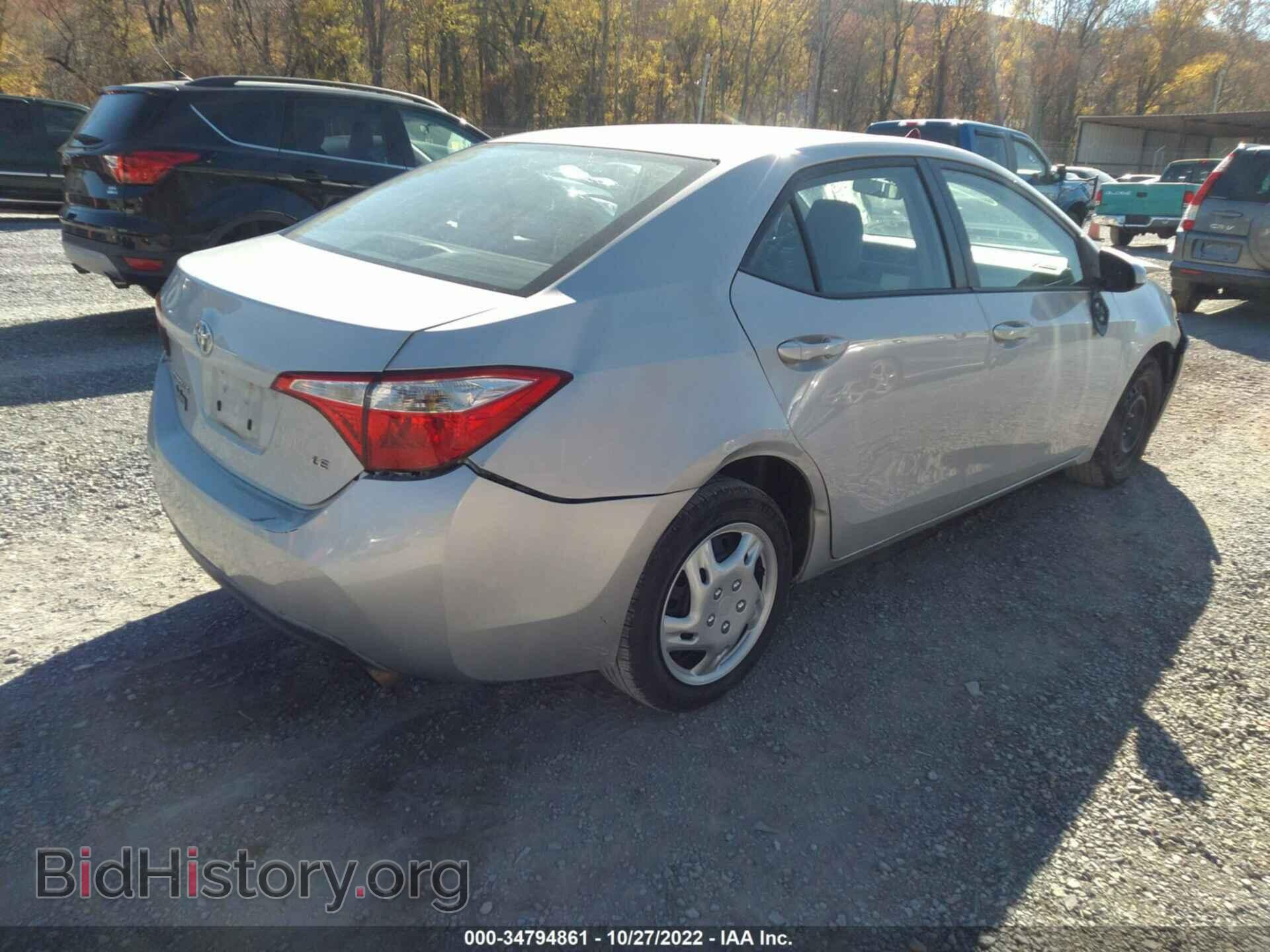 2014 TOYOTA COROLLA - VIN: 2T1BURHE5EC044610 - Фото 4