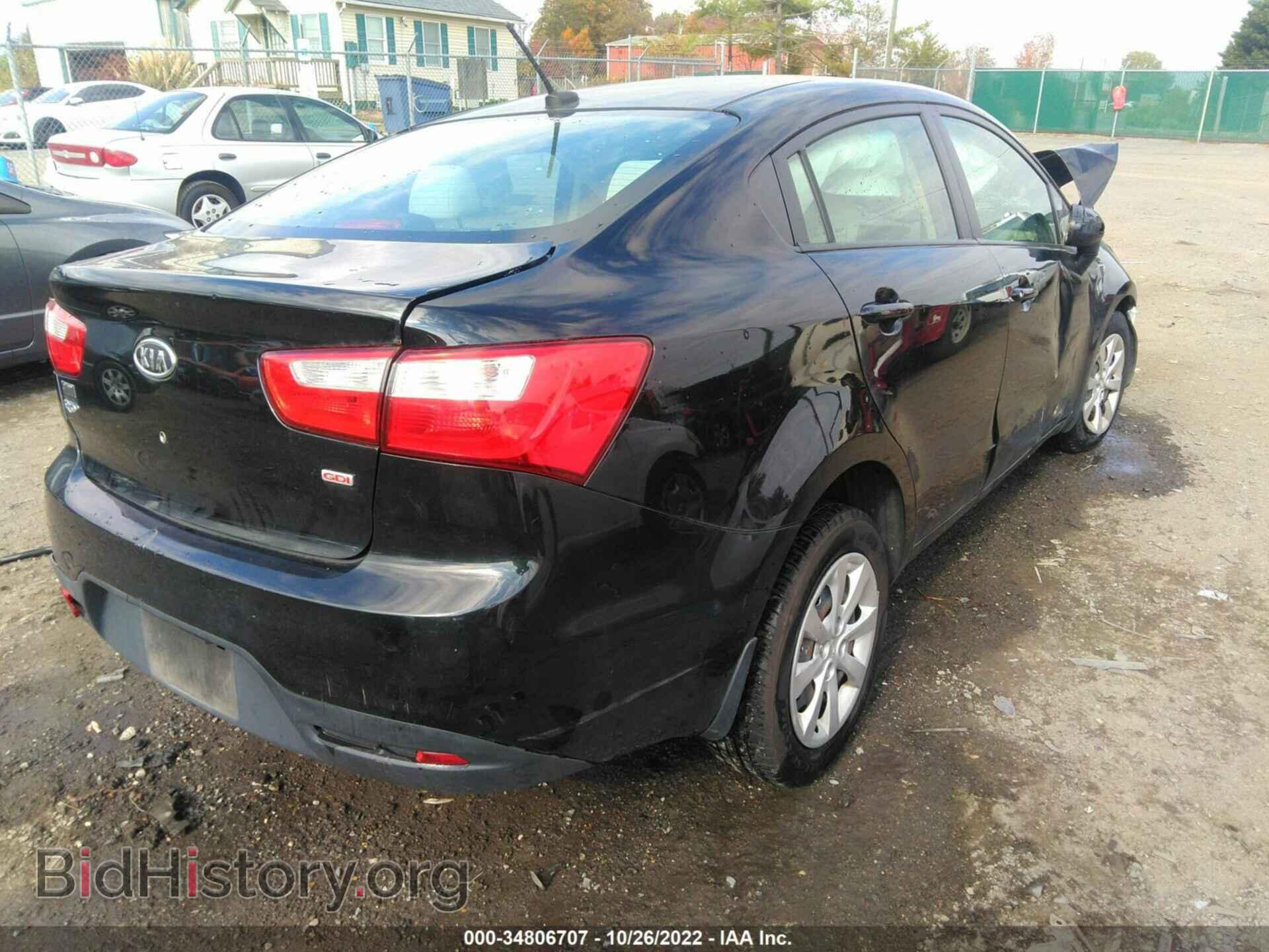 2013 KIA RIO - VIN: KNADM4A34D6128599 - Фото 4