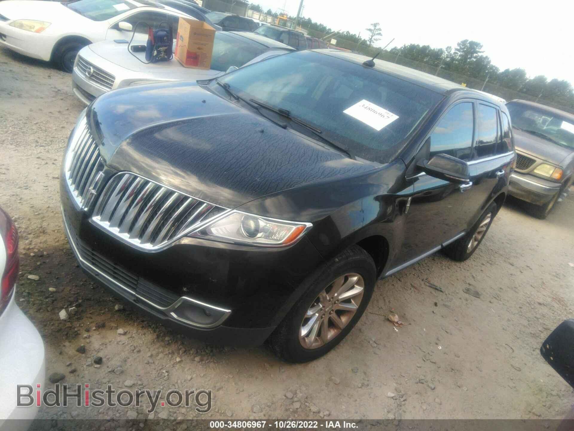 2013 LINCOLN MKX - VIN: 2LMDJ8JK1DBL20624 - Фото 2