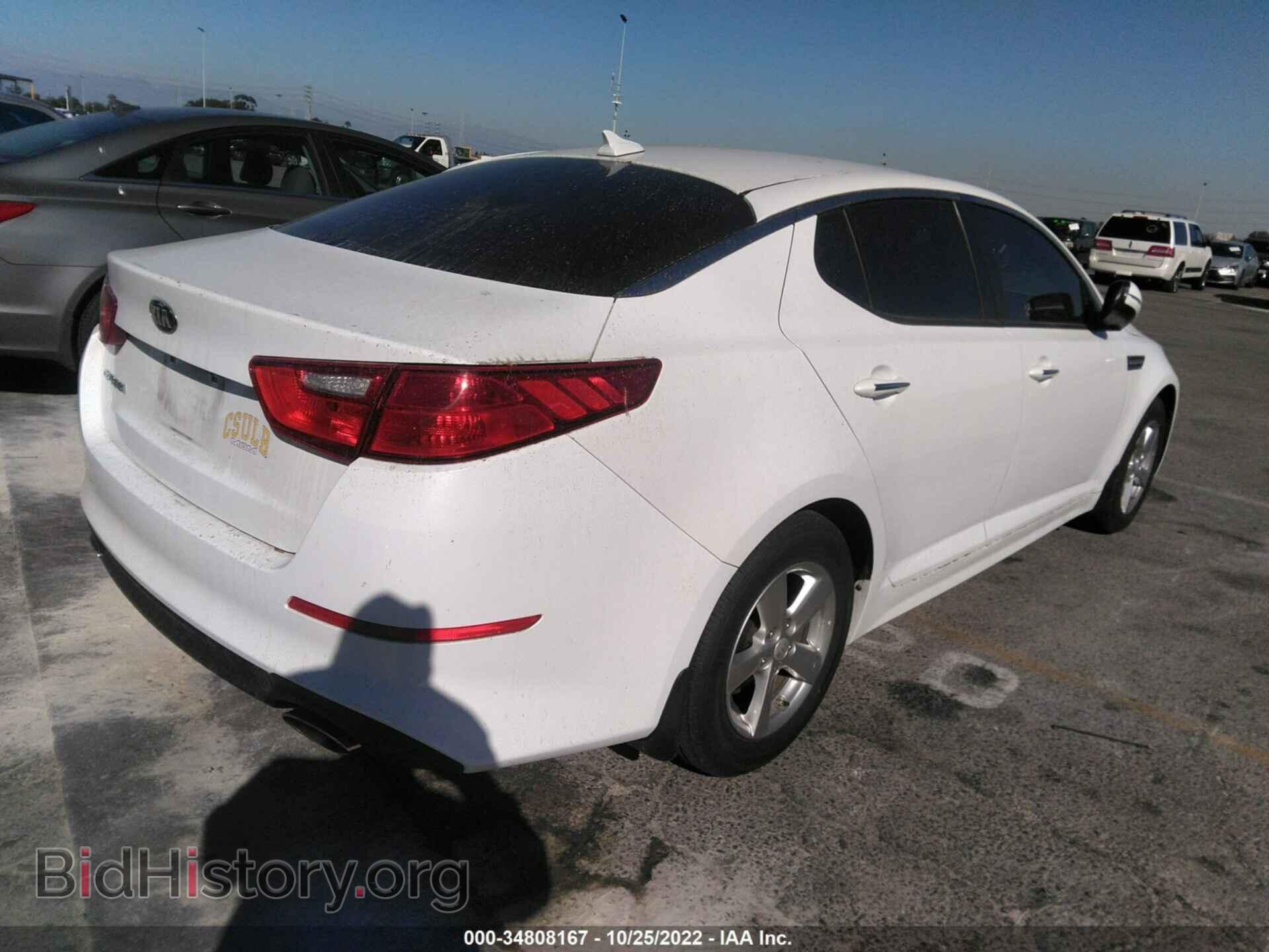 2015 KIA OPTIMA - VIN: 5XXGM4A77FG479224 - Фото 4