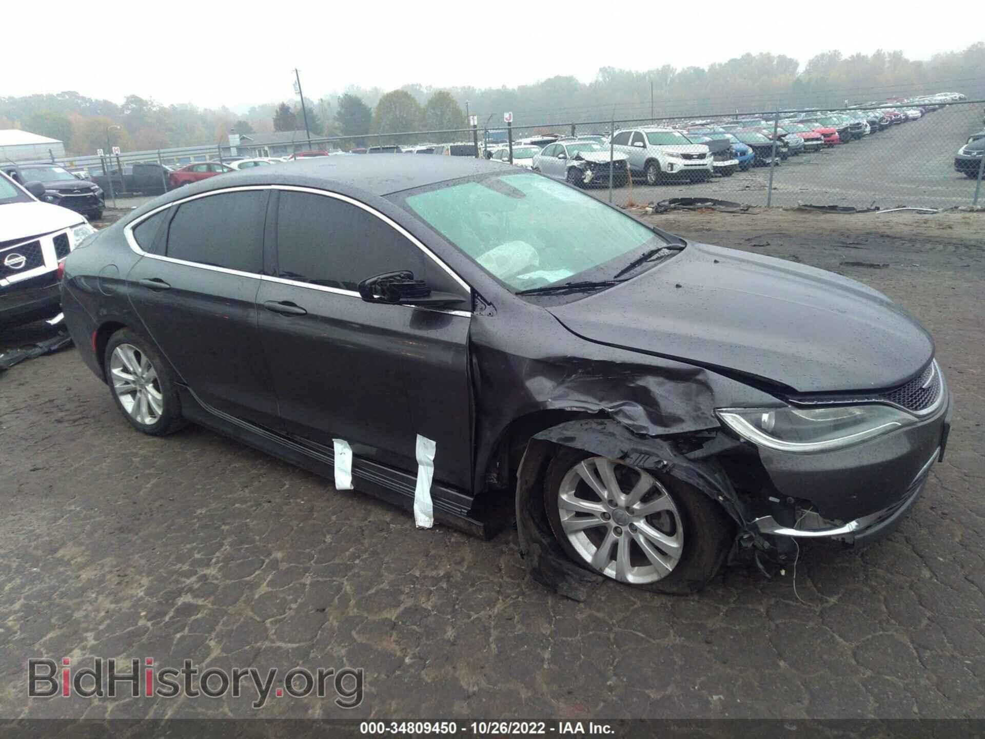 Фотография 1C3CCCABXGN160281 - CHRYSLER 200 2016