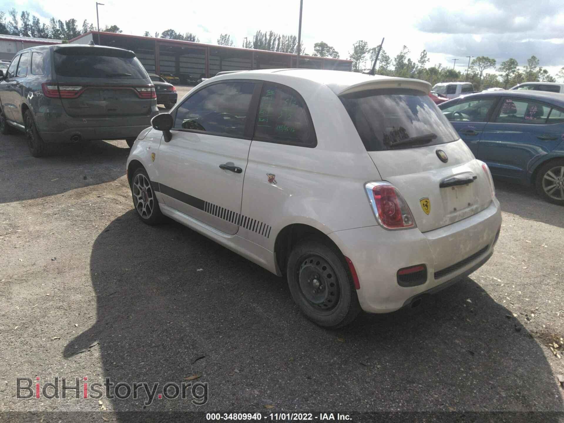 2012 FIAT 500 - VIN: 3C3CFFBR4CT186017 - Фото 3