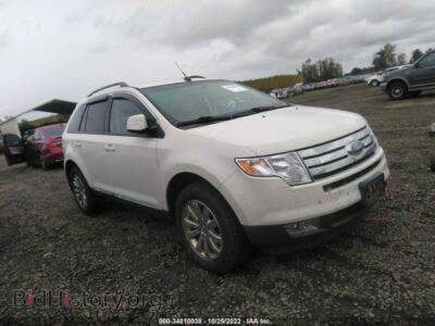 2010 Ford EDGE SEL, white — VIN 2FMDK4JC9ABA89476, IAAI