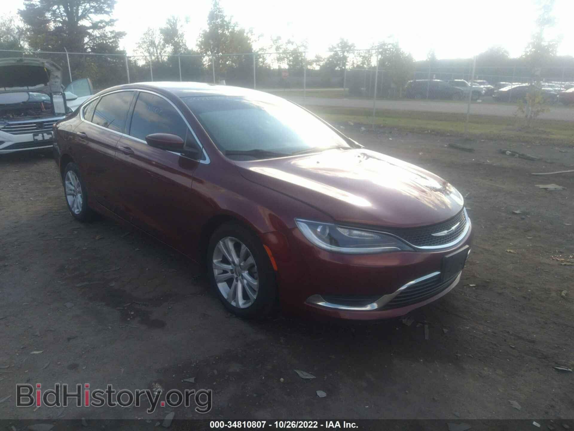 Фотография 1C3CCCAB1GN120316 - CHRYSLER 200 2016
