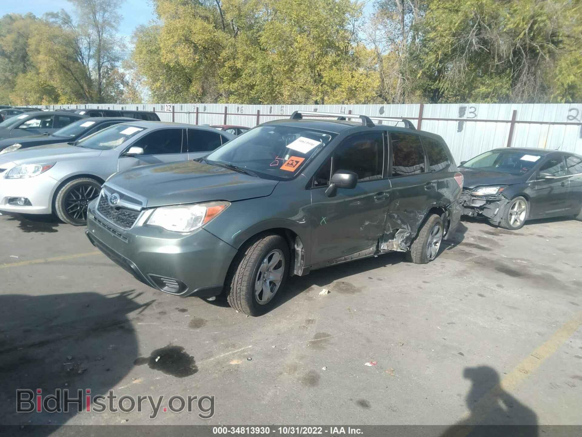 2014 SUBARU FORESTER - VIN: JF2SJAAC2EG449541 - Фото 2