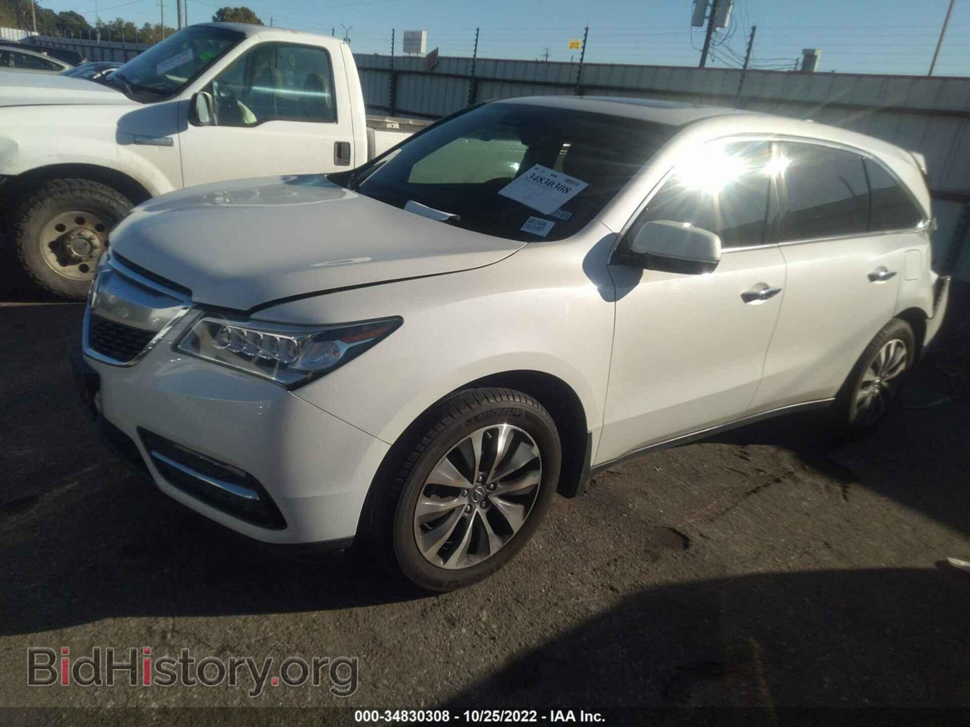 2016 ACURA MDX - VIN: 5FRYD3H48GB018496 - Фото 2