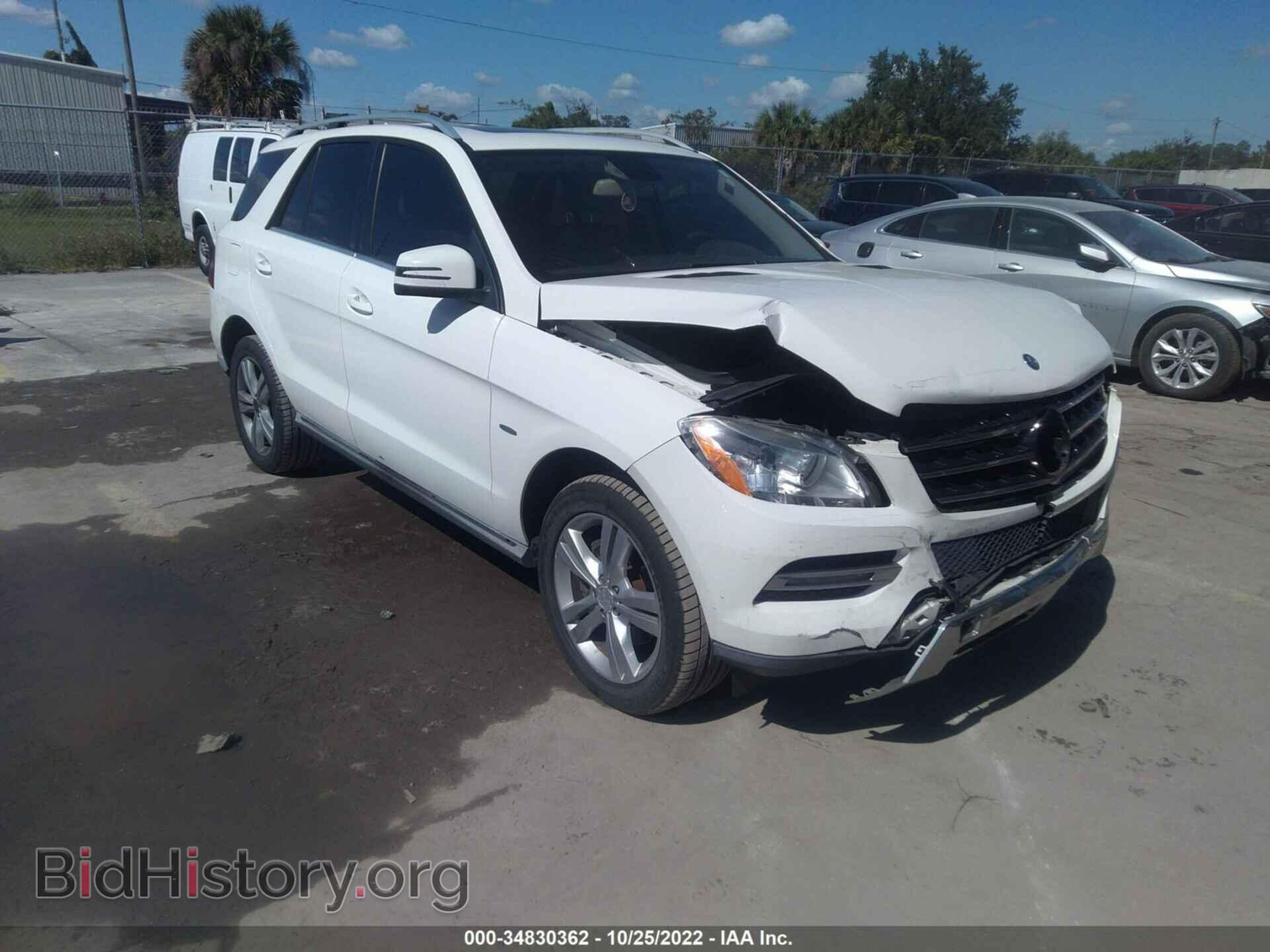 Photo 4JGDA5HB0CA015075 - MERCEDES-BENZ M-CLASS 2012