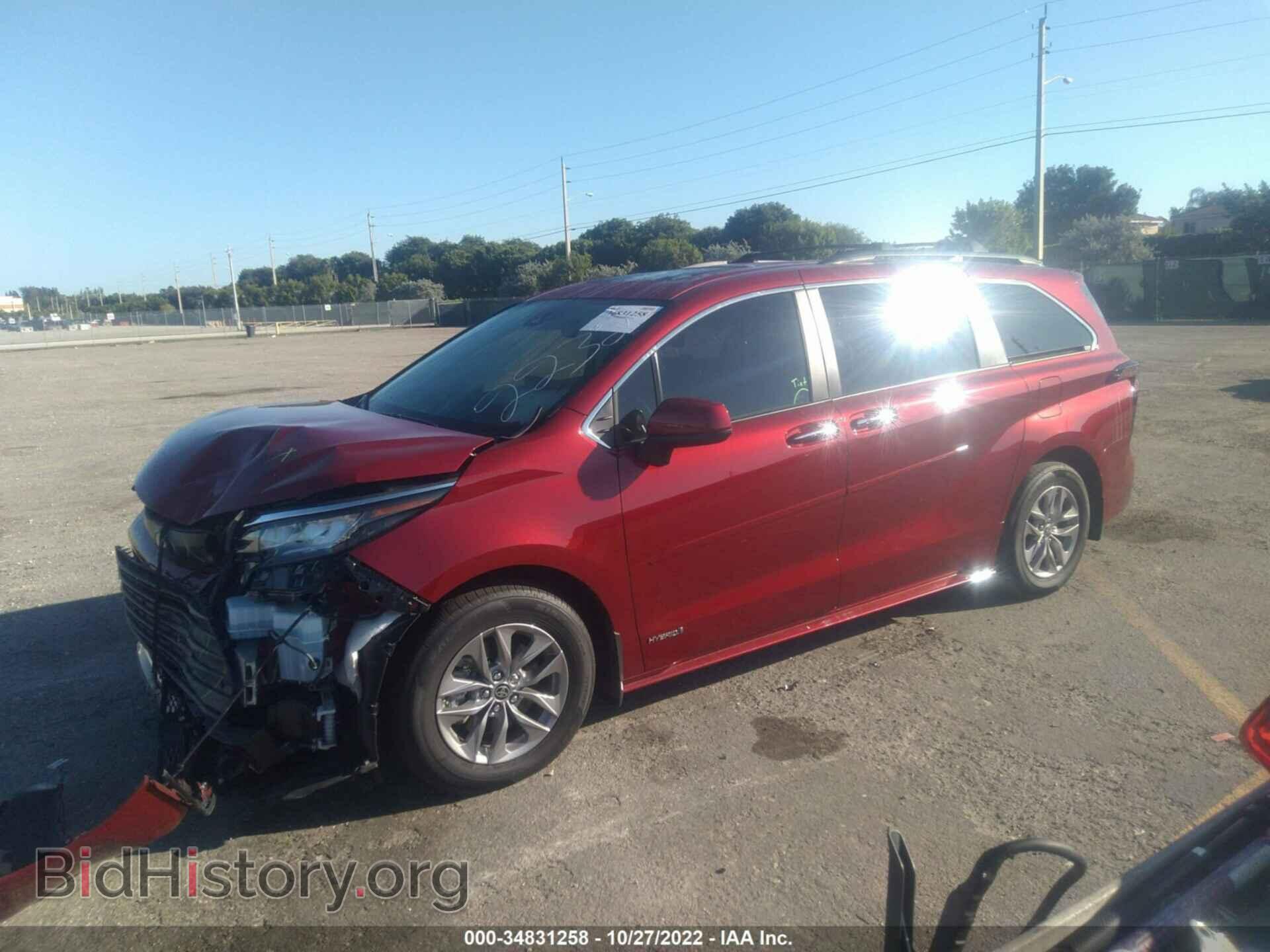 2021 TOYOTA SIENNA - VIN: 5TDYRKEC2MS072232 - Фото 2