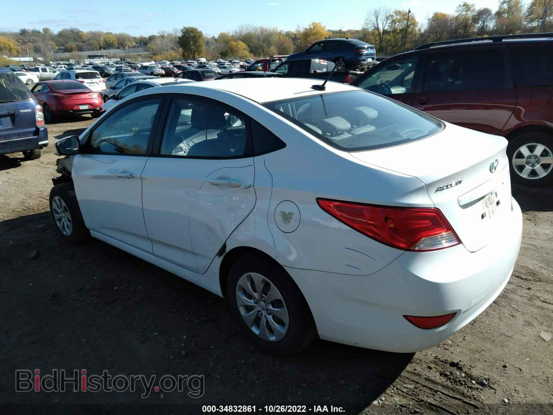 2016 HYUNDAI ACCENT - VIN: KMHCT4AE4GU084425 - Фото 3
