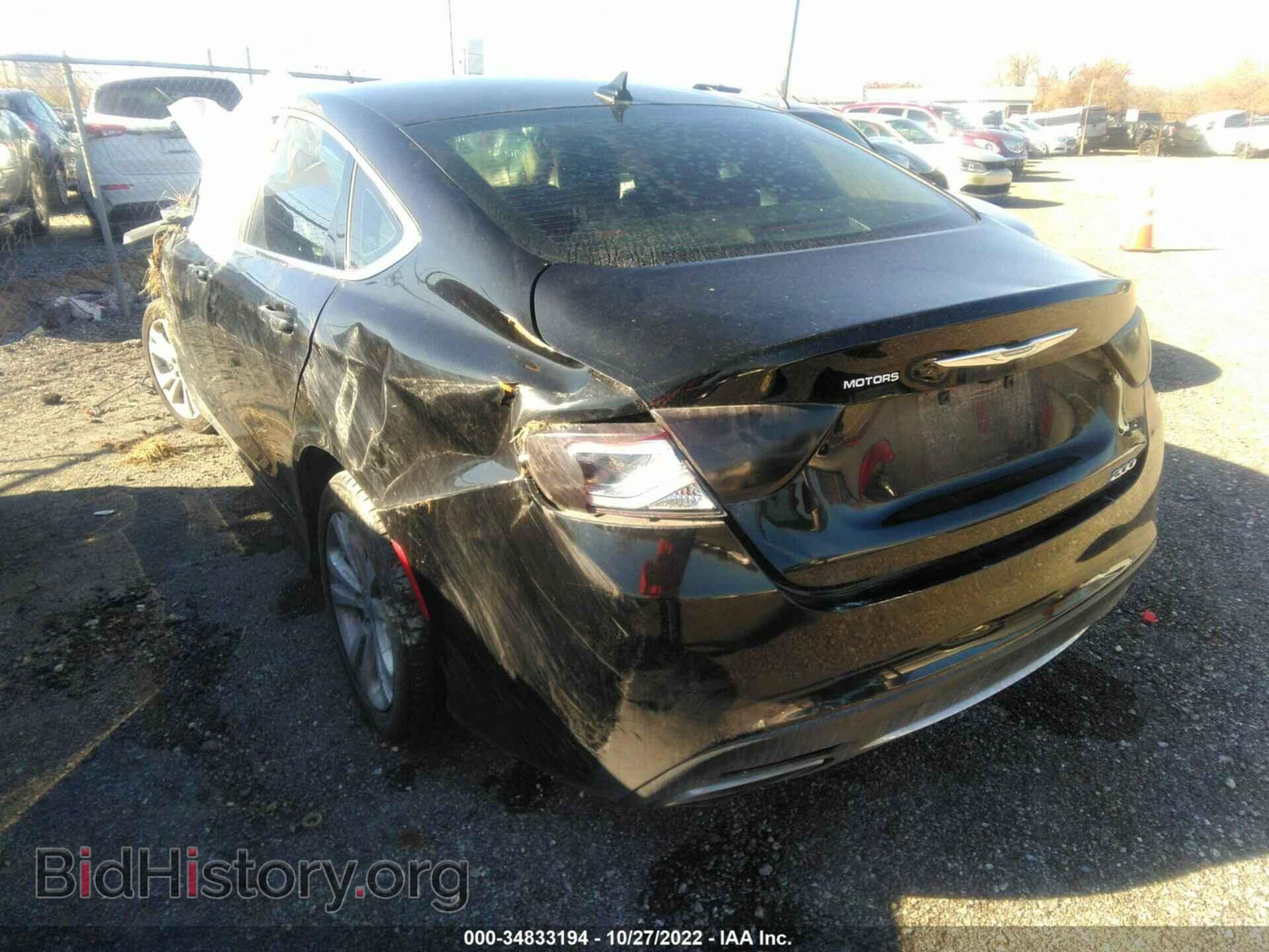 2016 CHRYSLER 200 - VIN: 1C3CCCAG0GN188859 - Фото 3