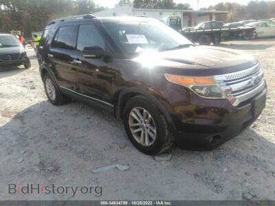 2011 Ford EXPLORER XLT, burgundy — VIN 1FMHK8D80BGA00940, IAAI