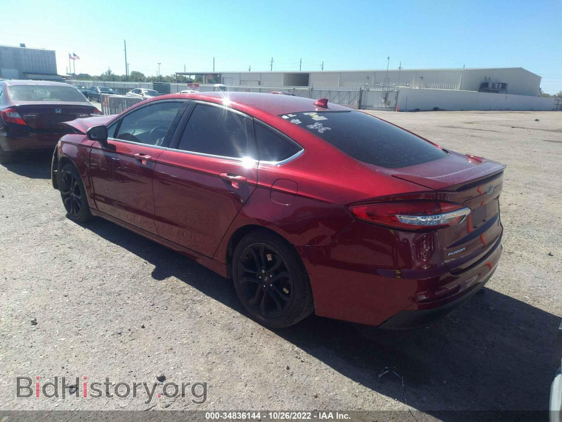 2019 FORD FUSION - VIN: 3FA6P0HD8KR170645 - Фото 3