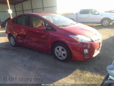 2011 Toyota PRIUS I/II/III/IV/V, red — VIN JTDKN3DU0B1437082, IAAI